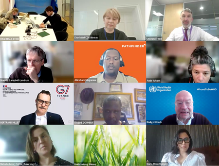 Screenshot of meeting participants